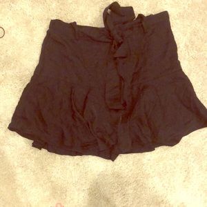 Black tie skirt/skort